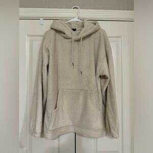 Men’s Sherpa Hoodie/Sweatshirt Tan Color Size Medium